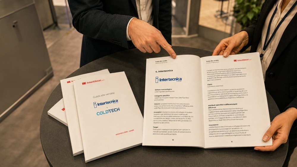 Guide commerciali Intertecnica e Coldtech sviluppate dopo il lavoro di posizionamento